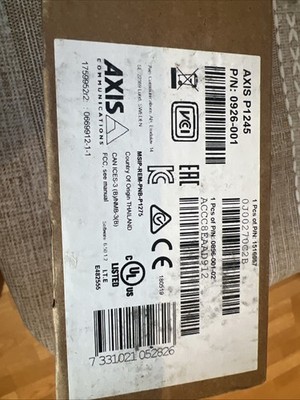 Axis Camera P1245 Network Camera P/N 0926-001