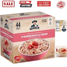 Instant Oatmeal, Strawberries  Cream, 1.05 Oz, Pack of 44