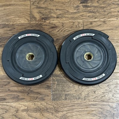 Set of 2 Bowflex Revolution 20lb Spiraflex Weight Plates 40lb Total FREE SHIP