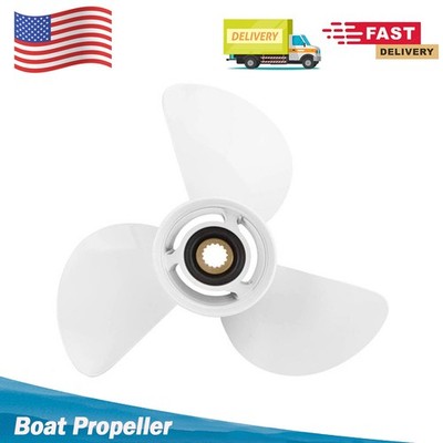 13 5/8 x 13 Aluminum Outboard Propeller fit YAMAHA 50-130HP 15 Spline Tooth,RH