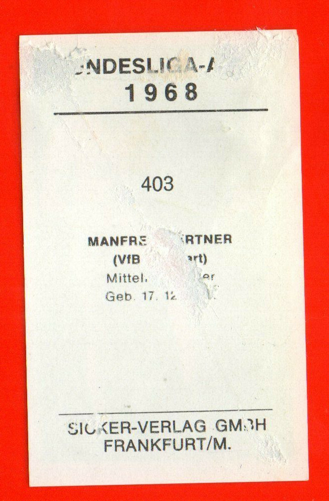 adidas Mannschaftskarte VFB Stuttgart 70er-90 in 36039 Fulda für 2,00