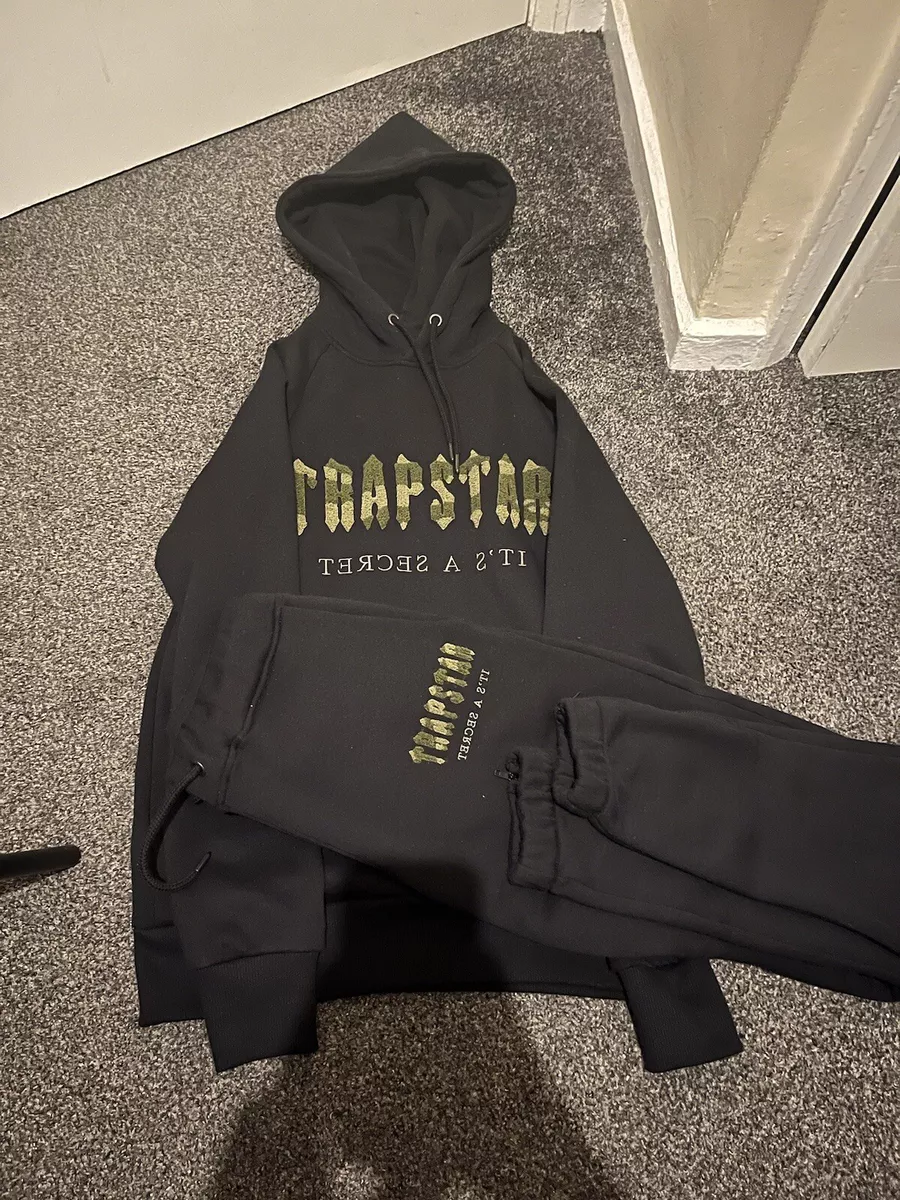 Trapstar Chenille Decoded Tracksuit Black Camo Military Edition ...