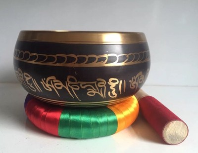 Große 6,2' Durchmesser Tibetische Klangschale & Kissen Ring/Yoga/Meditation/Gong