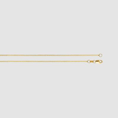 Arca 18'' | 0.6mm Solid 14K Yellow Gold Box Link