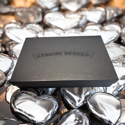 Authentic Chrome Hearts Black XL Gift Storage Box Measures