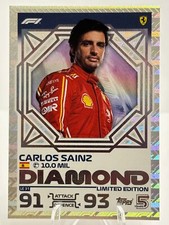 2024 Topps Turbo Attax Le31 Carlos Sainz Diamond Le Monza Exclusive
