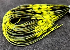 RUBBER SILICONE LEGS - Fly Tying Material - YELLOW/ OLIVE - Sili Legs - NEW!