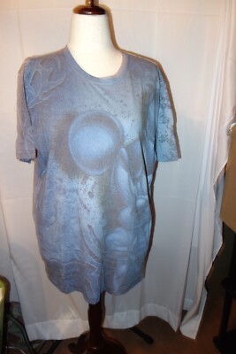 Disney Store Blue Mad Mickey Mouse Tee Shirt Size Large New