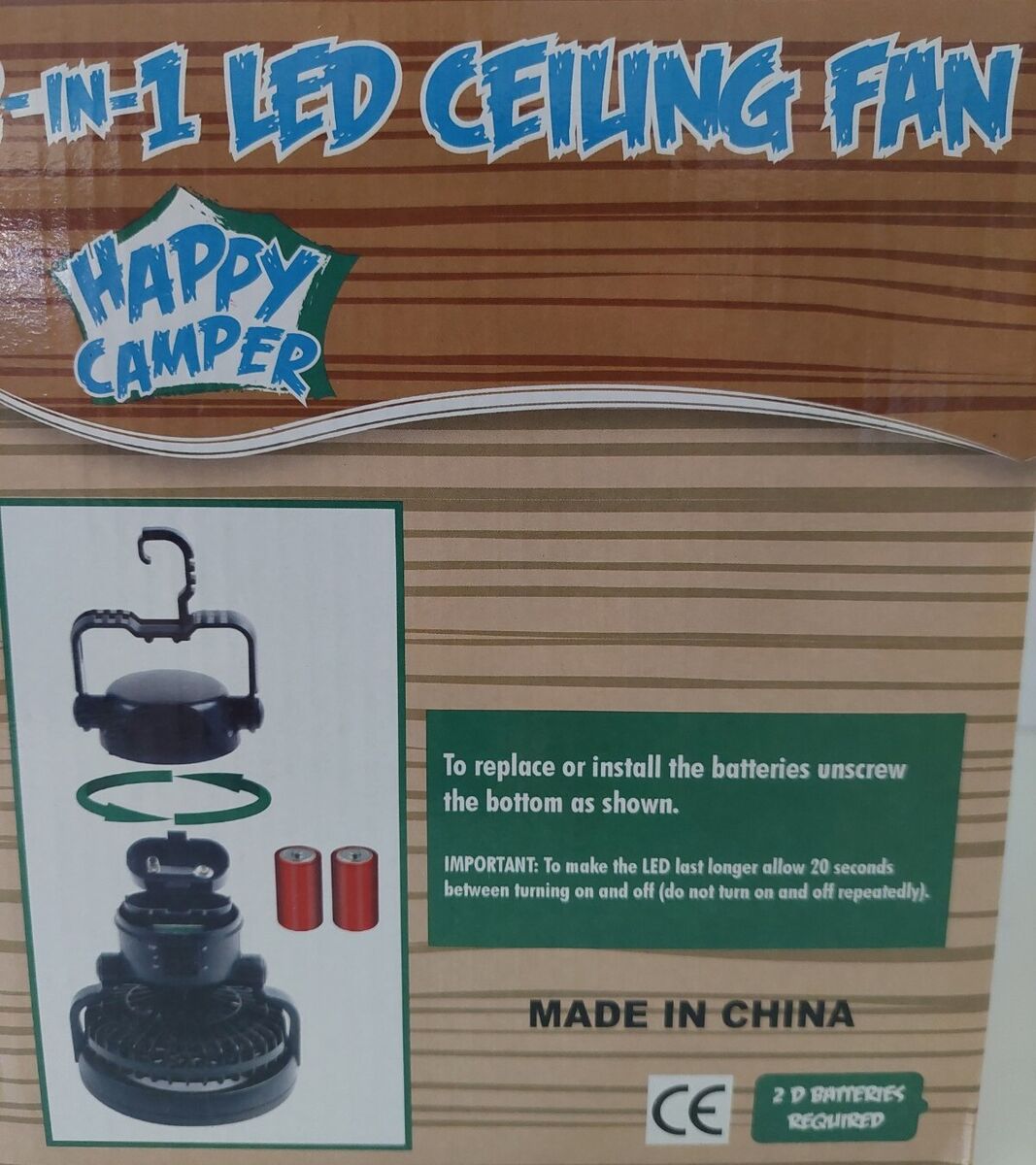 Happy Camper 2 In 1 Led Tent Ceiling