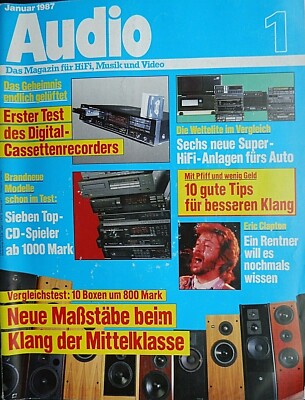 AUDIO 1/87,HARMAN TD 302,HITACHI 707 II,LUXMAN D 109,LV 109,SONY CDP C10,CDP 103