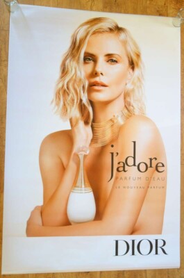 DIOR J'ADORE CHARLIZE THERON perfume original LARGE 6x4 ft BUS SHELTER poster D