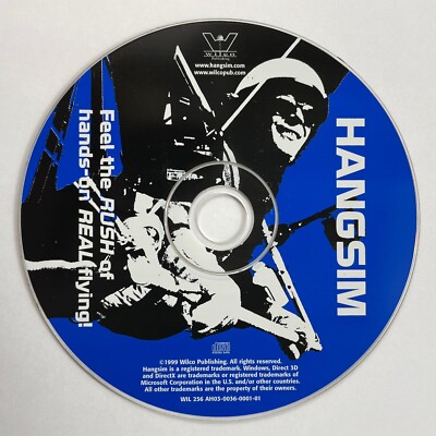 Hangsim PC Game Windows 95-98 Simulator Hand Gliding - GC - No Case