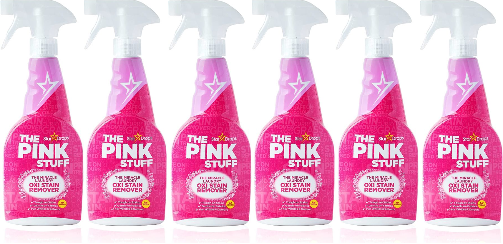 6 x The Pink Stuff Miracle Laundry Oxi Stain Remover Spray 500ml eBay