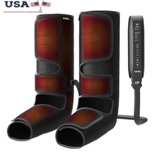 Heated Compression Boots Massager Leg Foot Therapy Muscle Recovery Pain Relief