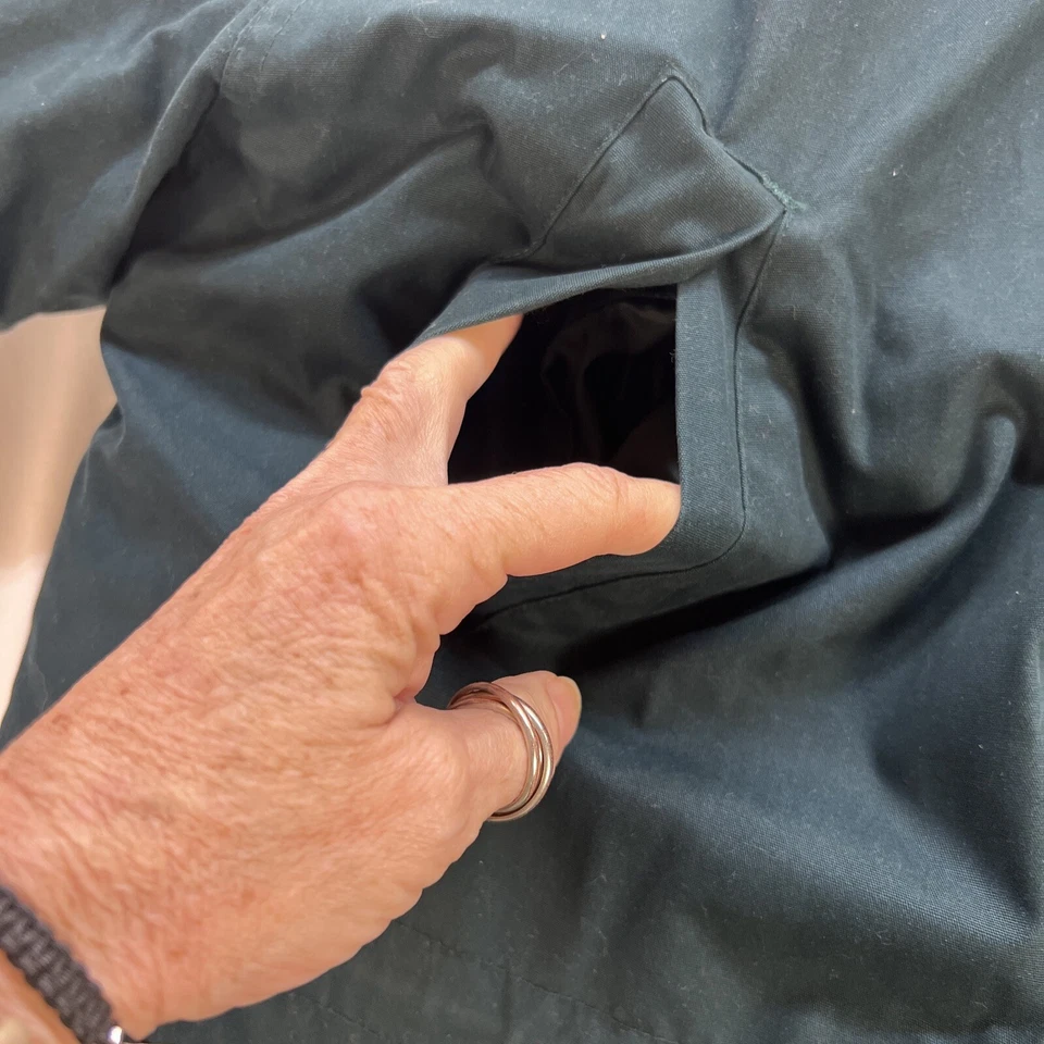 Jaqueta Casaco Cabin Creek Parka Feminina Pequena Chico Verde com Zíper Forrado - Imagem 2 de 4