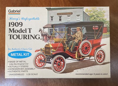 HUBLEY BY GABRIEL  1/20 METAL MODEL 1909 FORD MODEL T TOURING - NEW SEALED!