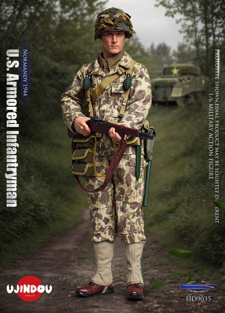 In Stock UJINDOU UD9035 1/6 WWII U.S. Armored Infantryman Normandy