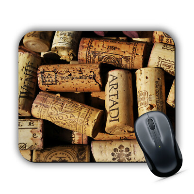 Weinkorken MAUSMATTE Pad PC Laptop Mac iMac Macbook Korken Sammler Kunst Geschenkidee