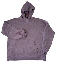 Zenana Womens Pullover Hoodie Size Small Heather Purple Pouch Pocket