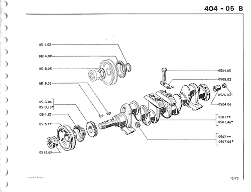 Bague d'étanchéité vilebrequin Peugeot 203 403 404 504 604 505 J7 J9 C25 Tagora - Picture 3 of 10