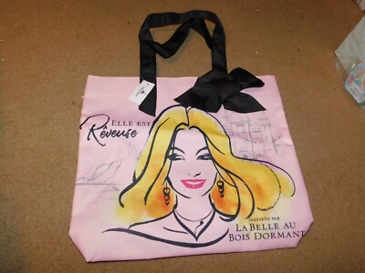 DISNEY TOTE BAG PRINCESS AURORA LA BELLE AU BOIS DORMANT REVEUSE ELLE EST PING