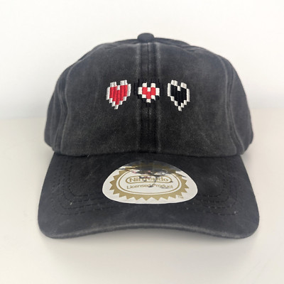 The Legend of Zelda 8 Bit Hearts Hat HP Heart Life Cap Official Nintendo