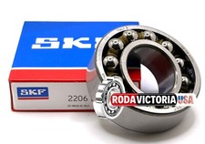 SKF 2206 EKTN9 Self-Aligning Bearing Double Row, OPEN, NO SEALS 30X62x20mm