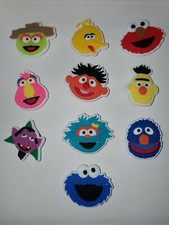 NEW 10 pcs Colorful Shoe Charms Croc Sesame Street Big Bird Elmo Ernie Bert
