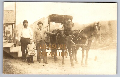 C.1907 RPPC EVENDALE PA J.H. YODER STORE OWNER JUNIATA COUNTY PHOTO Postcard P50
