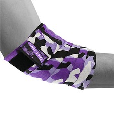 HEAVY DUTY ELBOW SLEEVES SUPPORT WRAPS GYM POWER WEIGHTLIFTING STRAP PURPLE CAMO