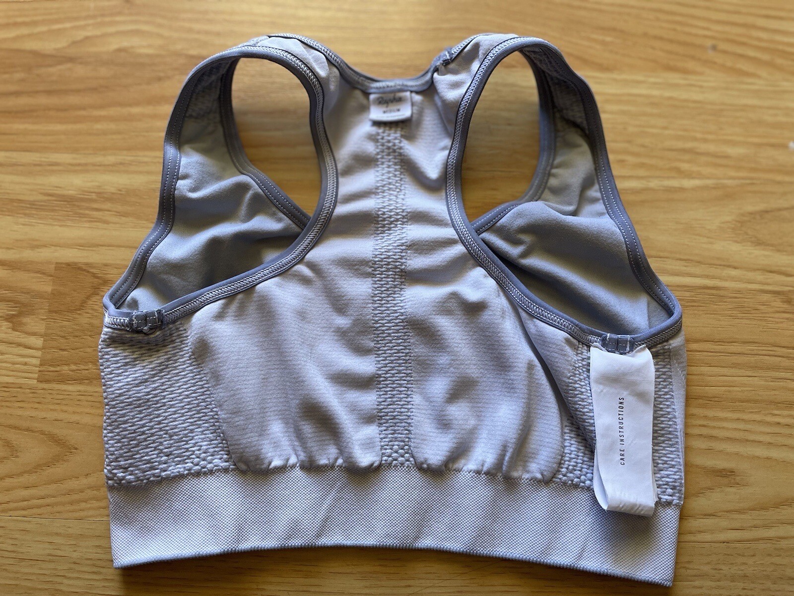 Rapha Light Support Racerback Bra Light Gray Medi… - image 7