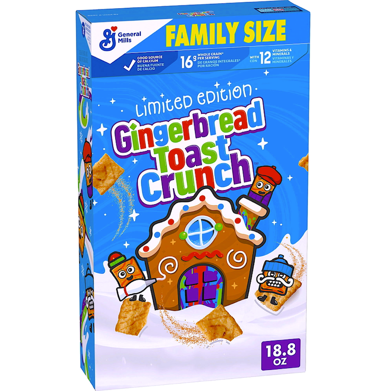 General Mills Gingerbread Toast Crunch Crispy Gingerbread Flavored