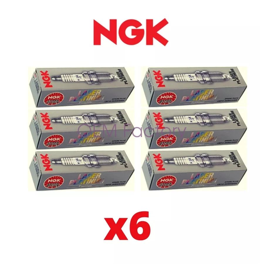 12120037663 原始设备制造商 NGK 6 件火花塞适用于宝马 328i 528i X3 X5 Z4 N52 128i 323i — 第 2/3 张图片