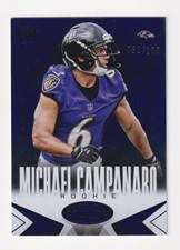 2014 PANINI CERTIFIED FOOTBALL MICHAEL CAMPANARO ROOKIE CAMO BLUE 51/100