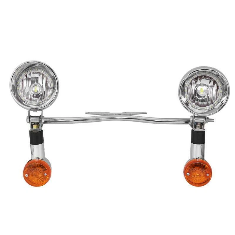 Barra de luces antiniebla LED de paso para Harley Softail FatBoy FLSTF Foto 3 de 4