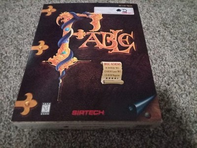 Fable Sirtech CD ROM Disc Windows 95 MS DOS IBM PC 1997 Big Box Game CIB 
