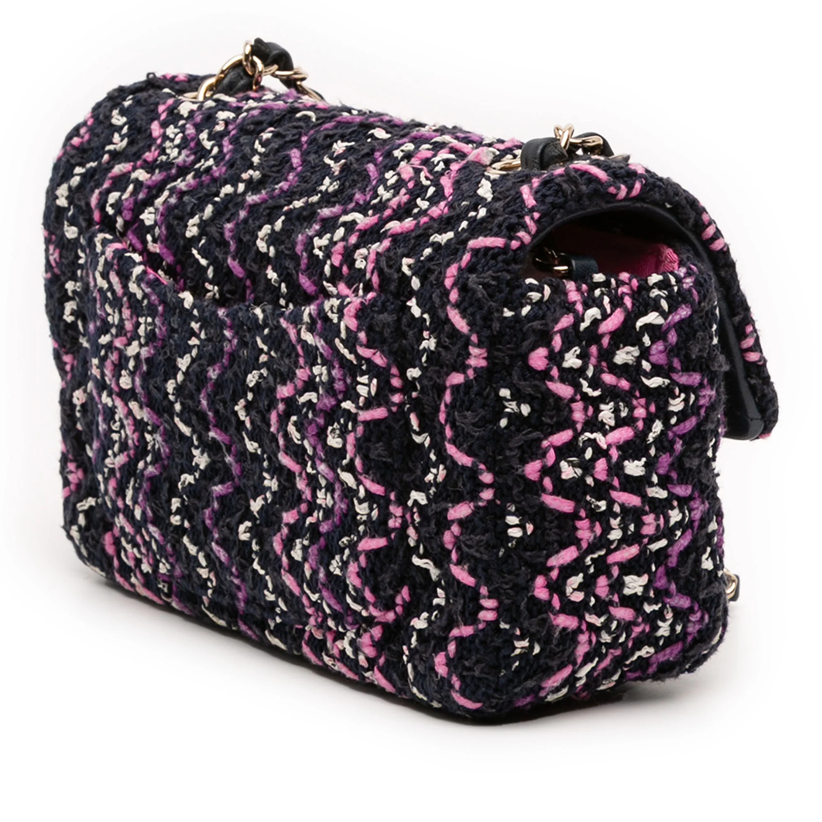 Chanel Mini Rectangular Classic Multicolor Cotton… - image 2