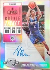 2018-19 Contenders Optic Shai Gilgeous-Alexander #114 Rookie Ticket Auto *READ*