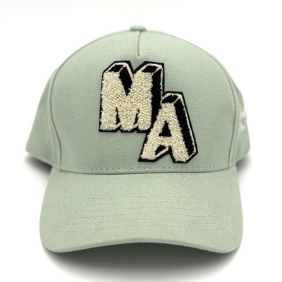 Amiri Chenille MA Patch Canvas Hat ' Frosty Green '
