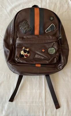 COACH CHARLIE VARSITY STRIPES PATCHES BACKPACK 12125