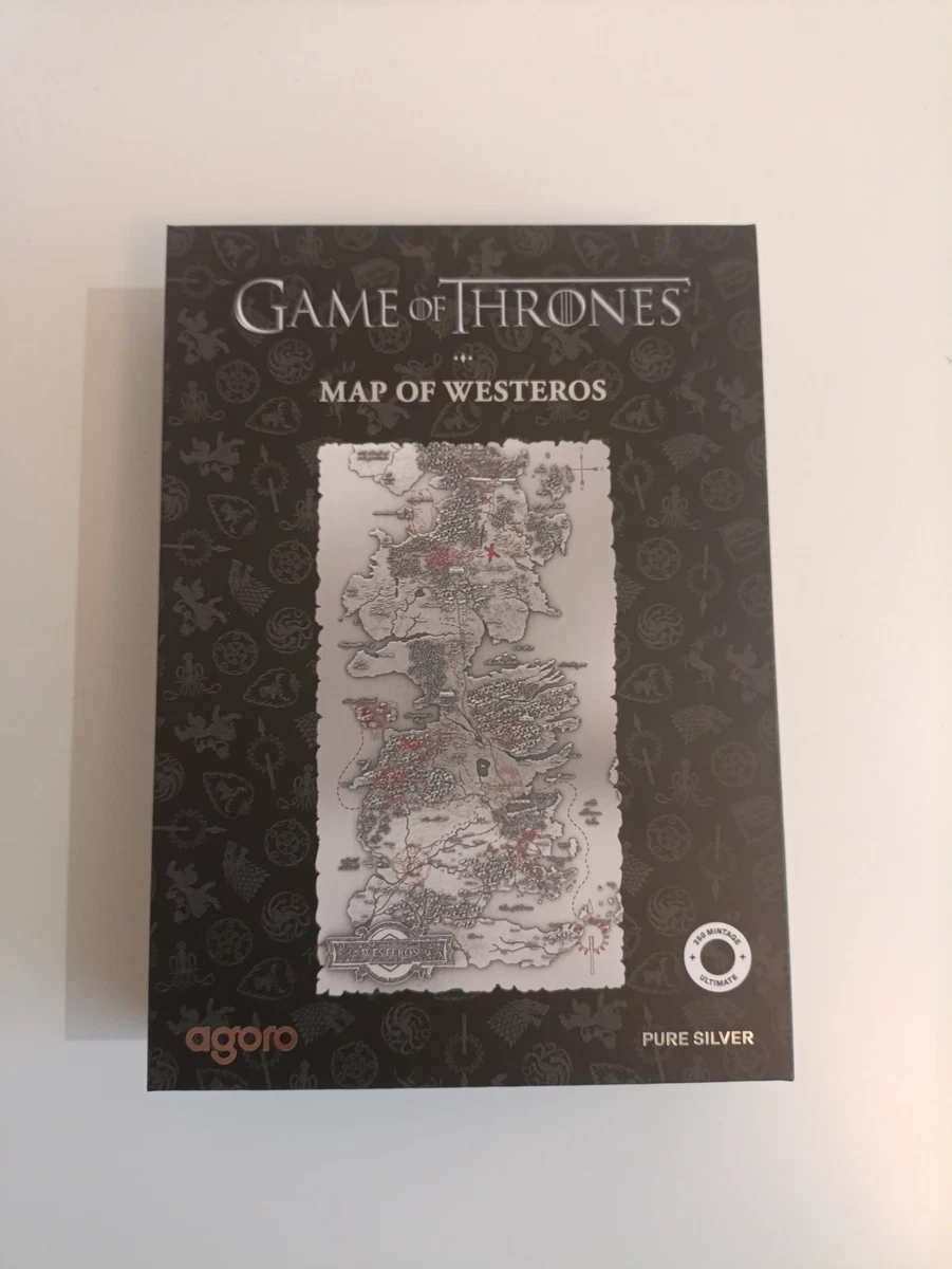 Game of Thrones MAP OF WESTEROS 5 Oz Silver Coin $10 Niue 2026 AGORO