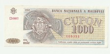 🇲🇩 Moldova 1000 Cupon 1993