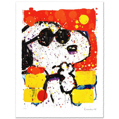 Tom Everhart ''Cool & Intelligent'' Signed Limited Edition Lithograph Peanuts Art