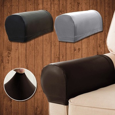 PU Leder Sofa Armlehne 2 Stück/Set Bezüge für Couch Stuhl Armschoner Dehnbar