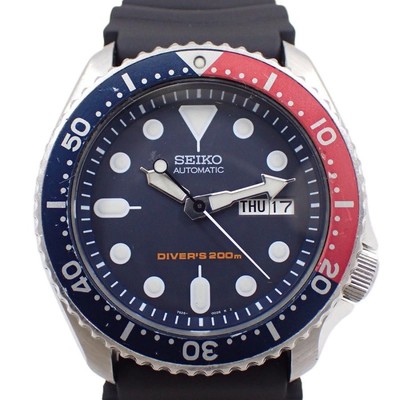 Used [Item with translation] SEIKO 200M Diver Automatic Men's Watch Pepsi Bezel
