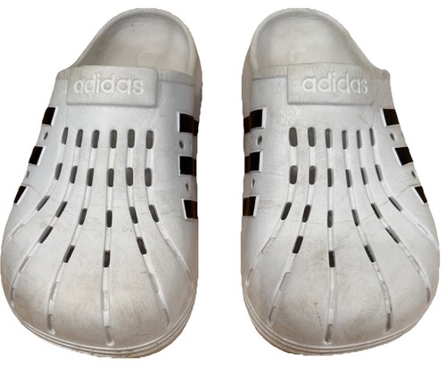 Adidas Mens Adilette White Round Toe Slip On Clog Shoes Size 7 (Women's 8) - Bild 2 von 8