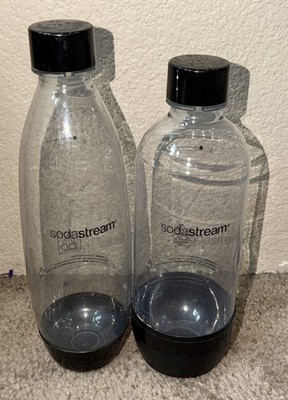 LOT OF 2 Sodastream Carbonating Water Bottles Replacement OEM Free Shipping