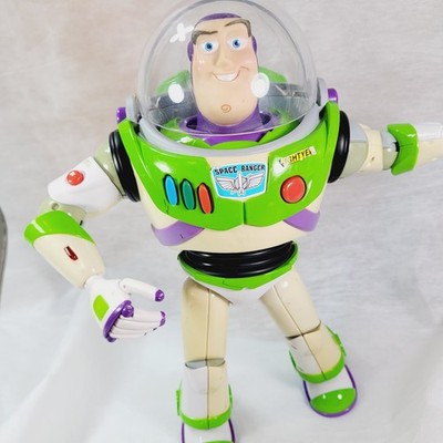 Vtg Rare Patent Pending Thinkway Toy Story Buzz Lightyear Disney Pixar 11'' WORKS