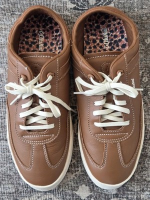 Olakai Womens Brown Ha'upu Leather Lace-up Sneakers Size 10