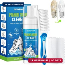 Shoe Cleaner, 6.76 Oz White Shoe Cleaning Kit with Brush Towel, Sneaker Cleane